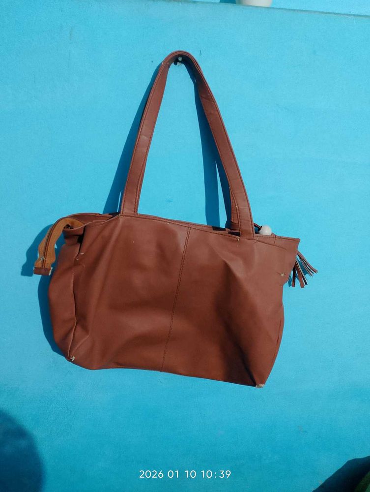 Brown Leather Handbag