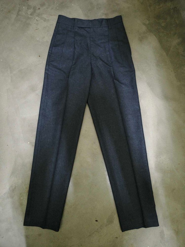 Grey Pleated Trousers