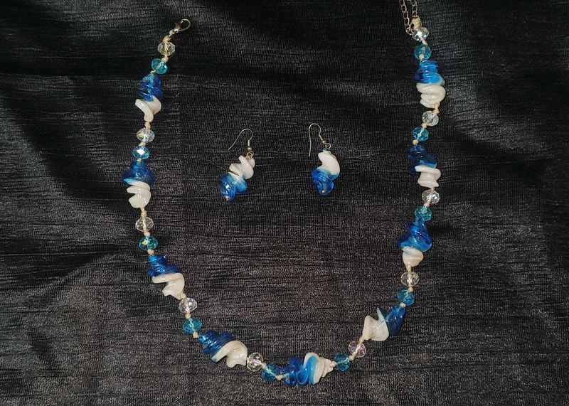 Beaded Necklace &amp; Earring Set