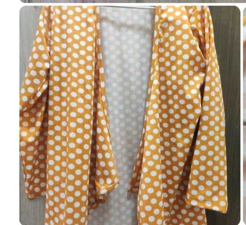 Polka Dot Shrug In Size L.