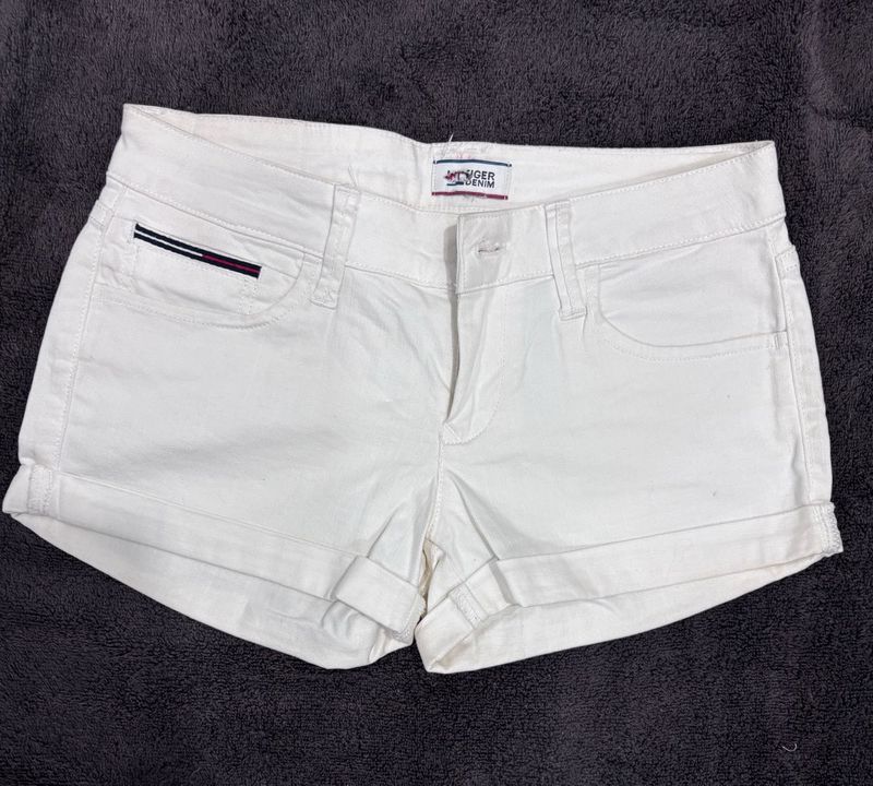 Tommy Hilfiger Vintage White Denim Shorts