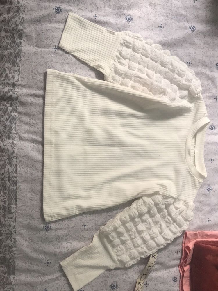 Textured Sleeve Top