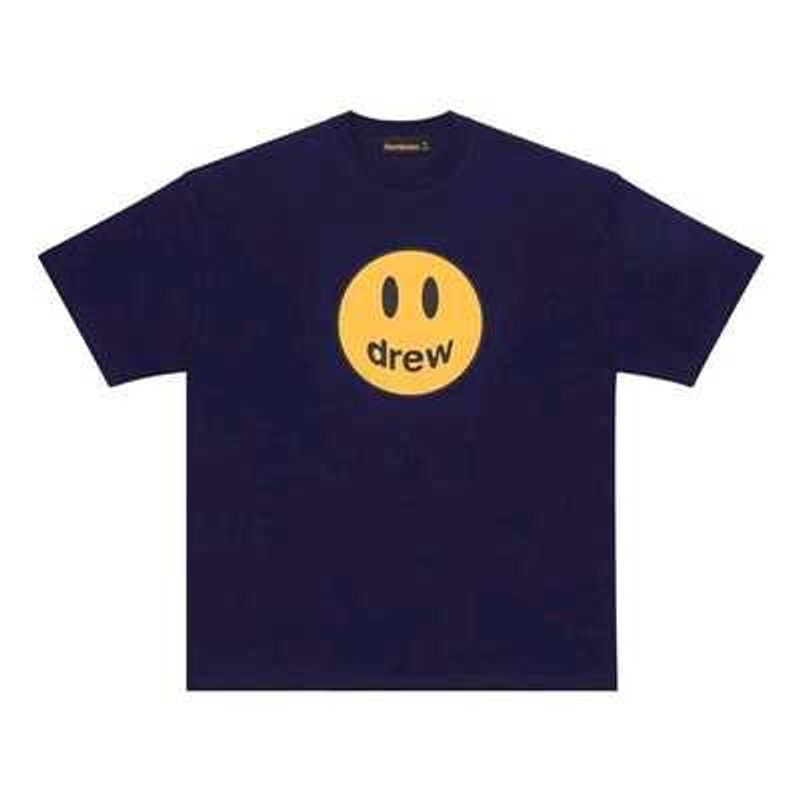 Navy Blue Printed Tshirt For Men
