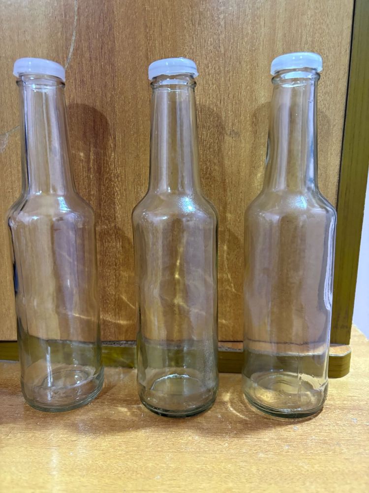 Set of 3 Empty Glass Bottles🍾