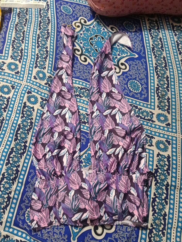 Floral Print Crop Top