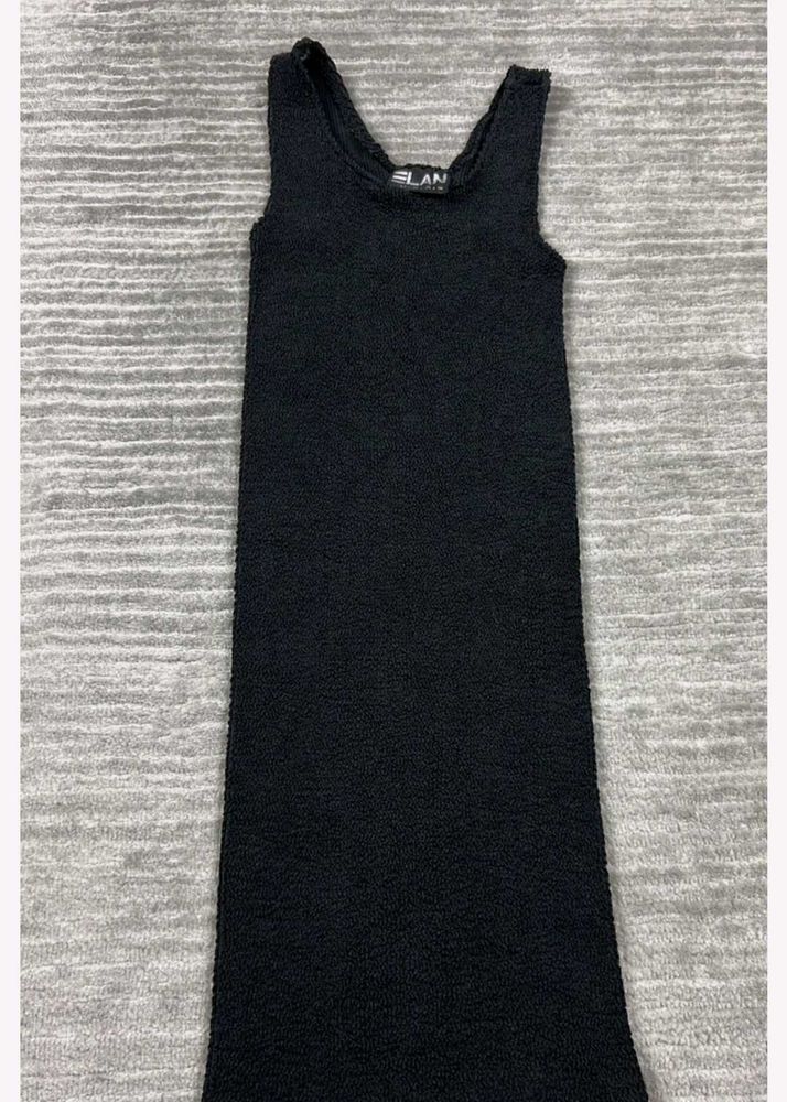 Elan black bodycon knitted dress
