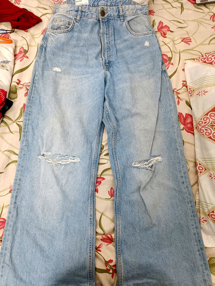 Imported Bershka Original Wide Leg Jeans