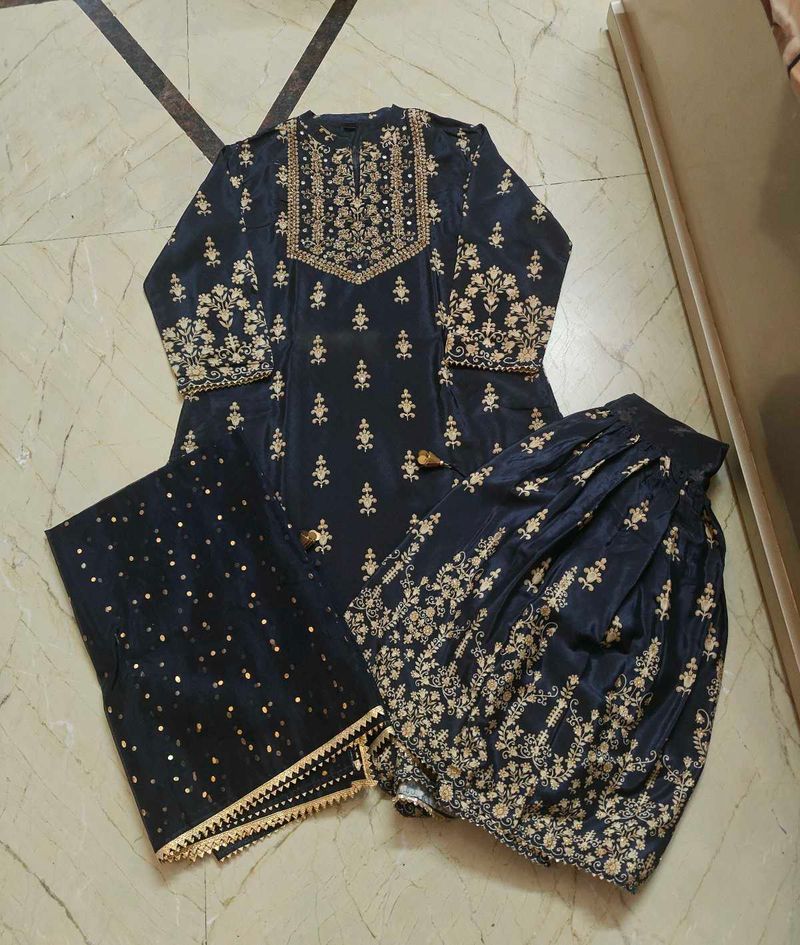 Sharara With Dupatta N Shirt