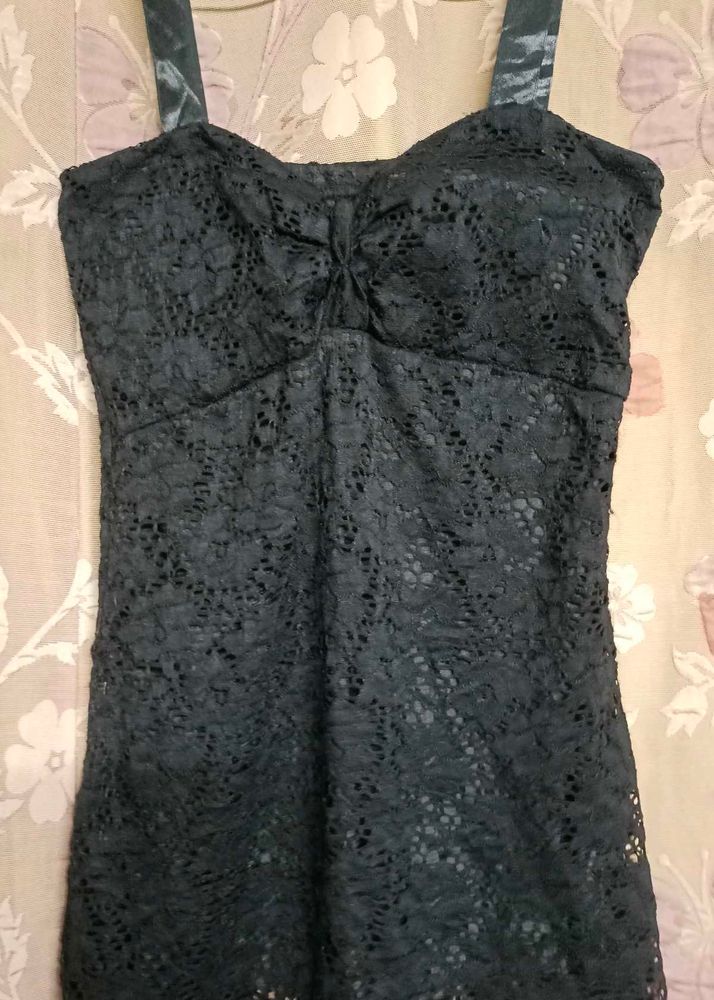 Chic Black Lace Top