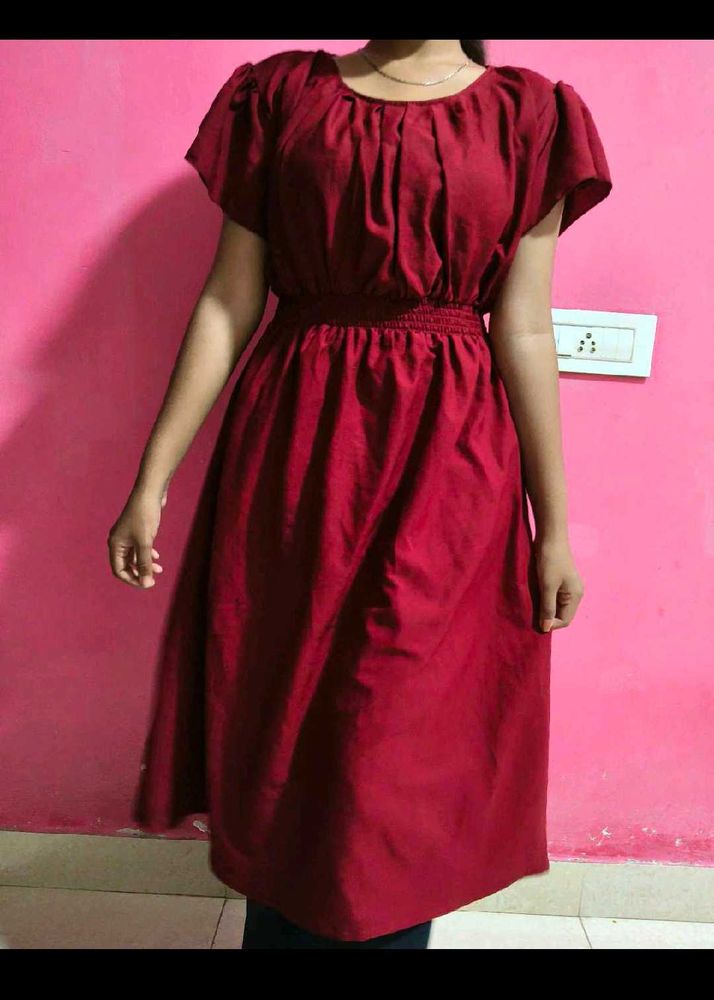 Rust Red Dress