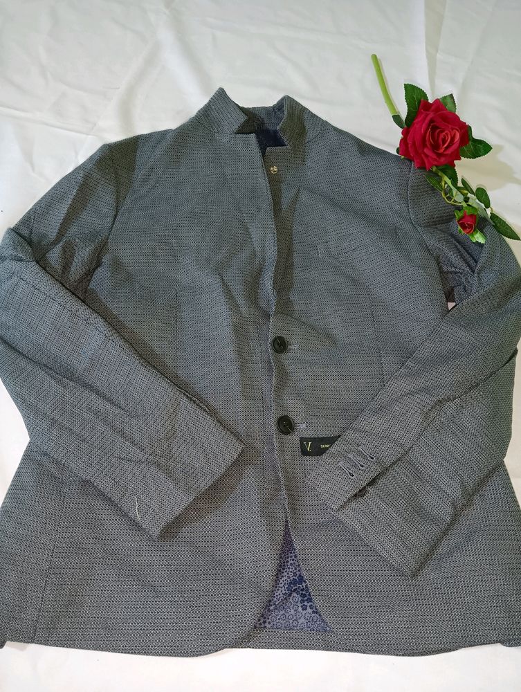 Van Heusen Grey Coat Blazer For Men