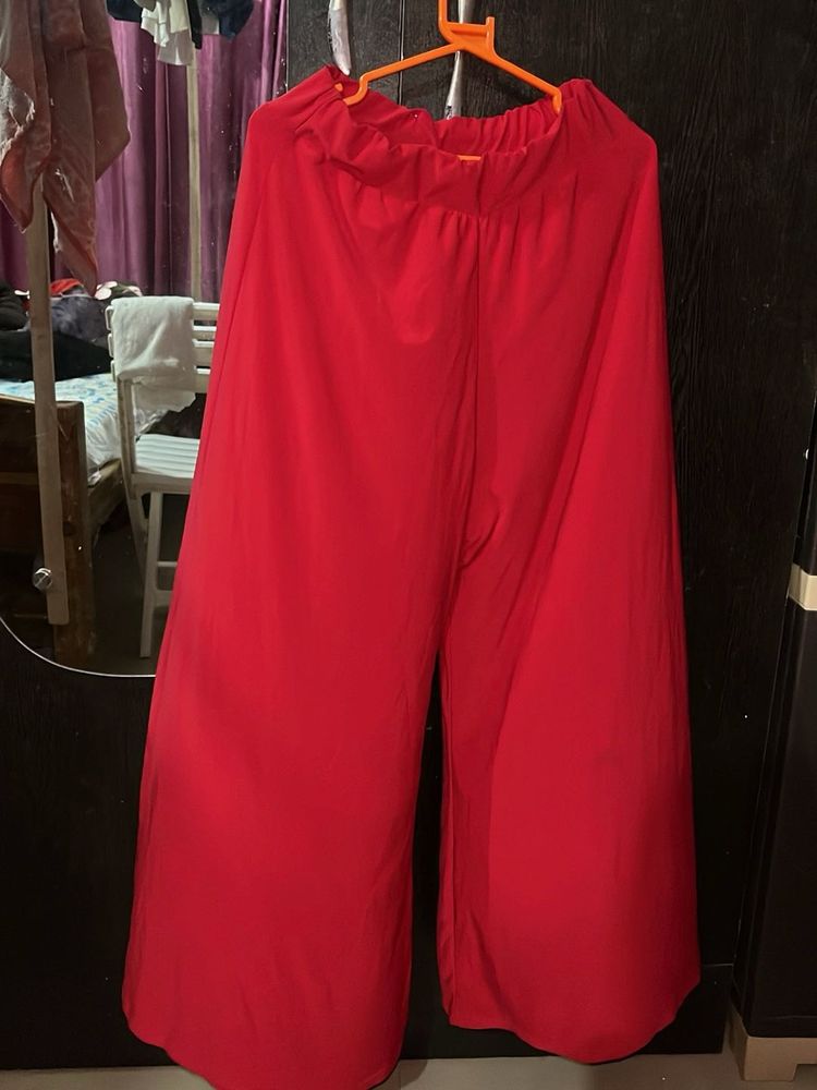 Red Palazzo Pants