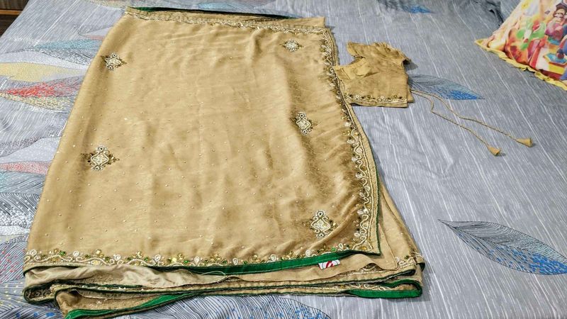 Beautiful Heavy Sari With Blouse