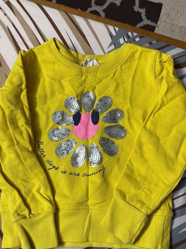Cute Yellow Flower Sweatshirt