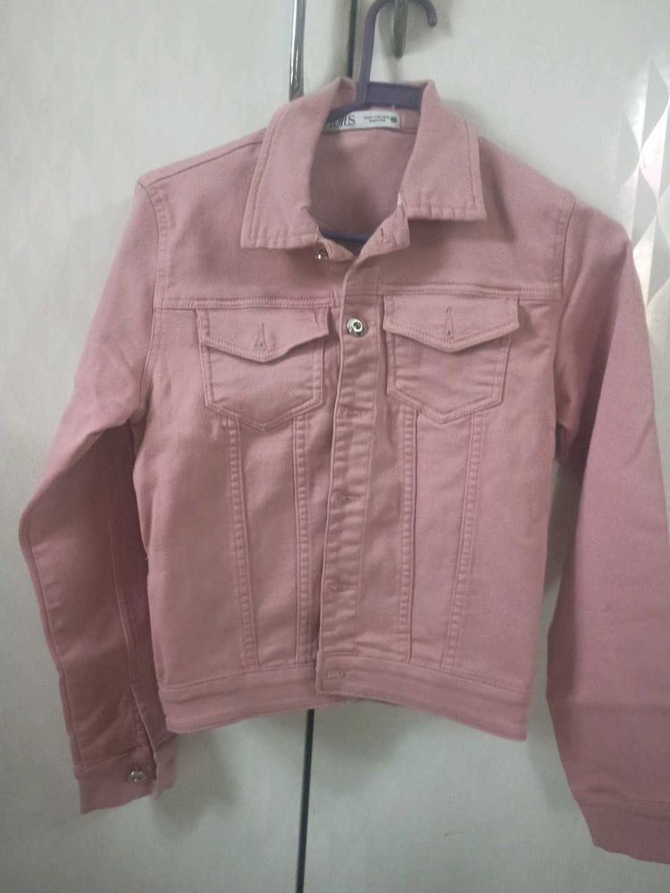 Pink Denim Jacket
