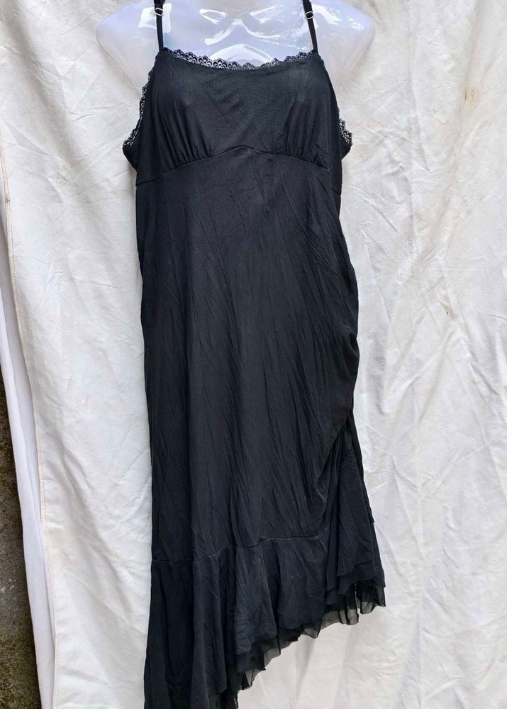 17139. Black Cami Slip Dress