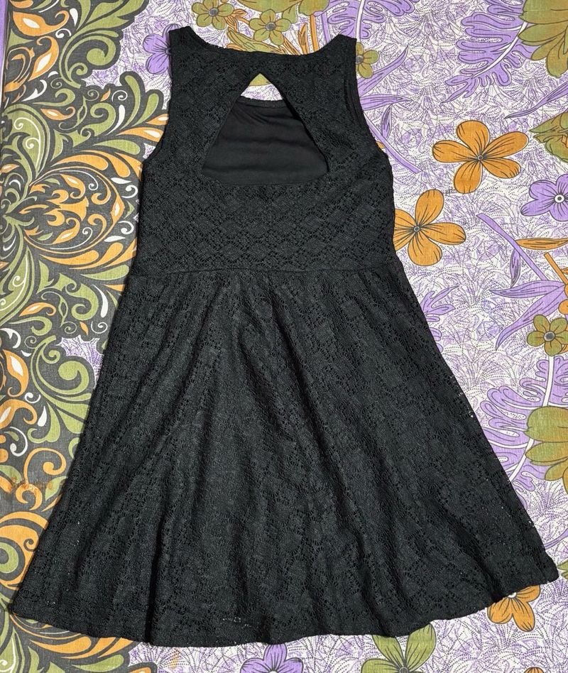 NoBo Bold &amp; Beautiful Black Lace Mini Dress