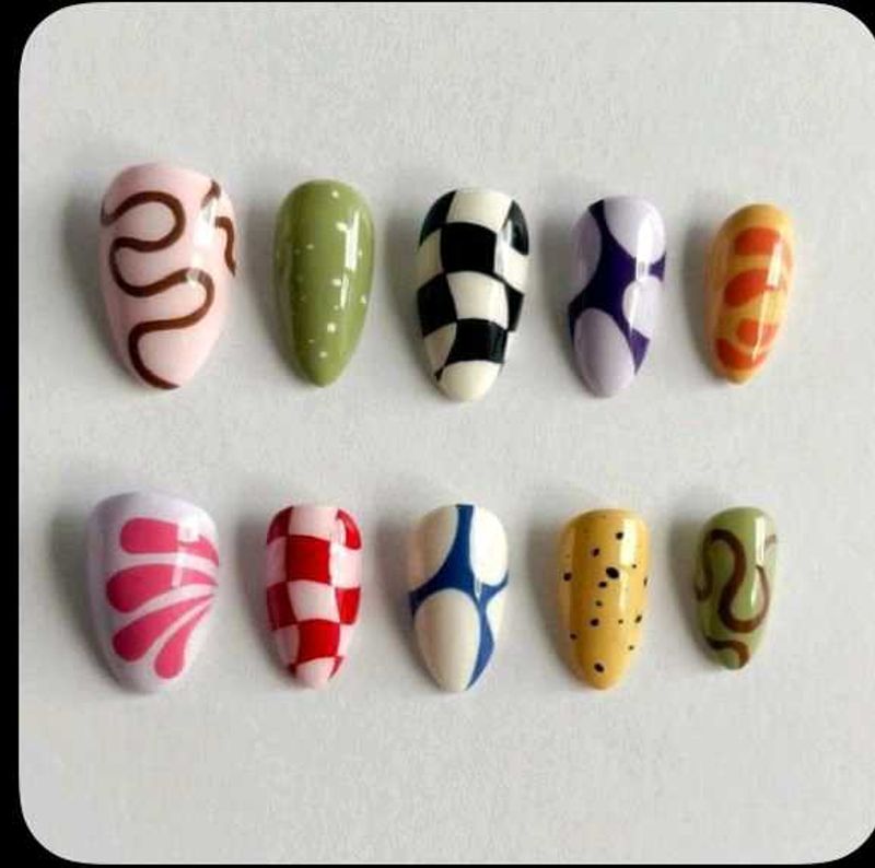 Stylish Press-On Nail Set