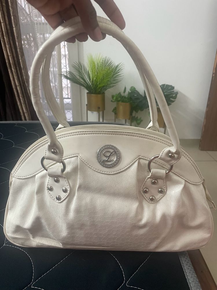 White Handbag