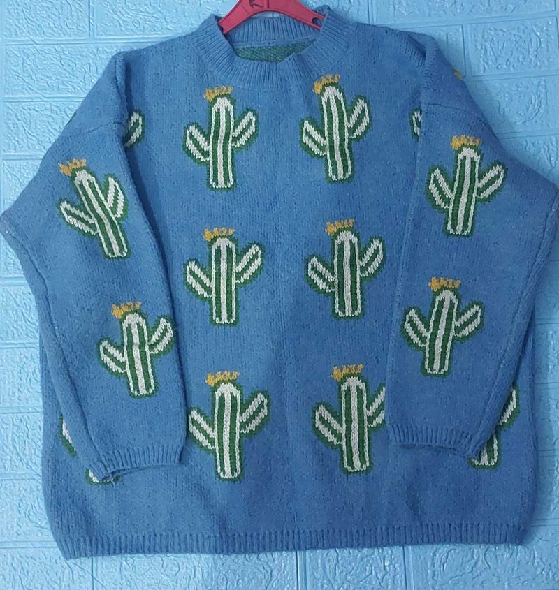 Cactus Print Sweater