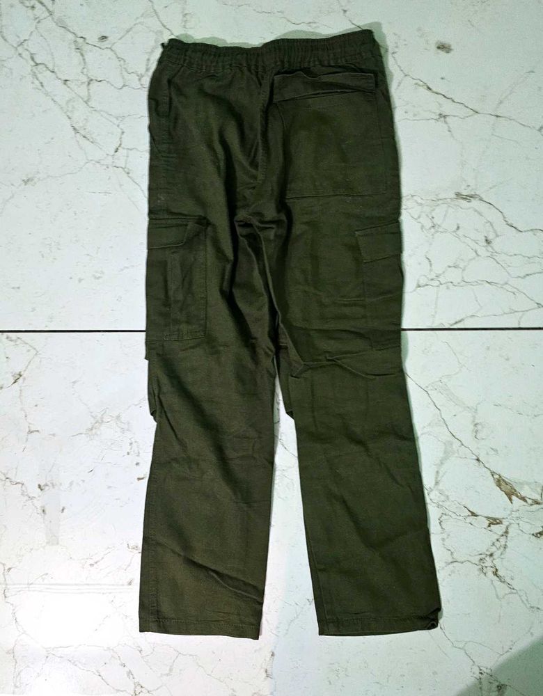 Olive Green Cargo Pants Woman