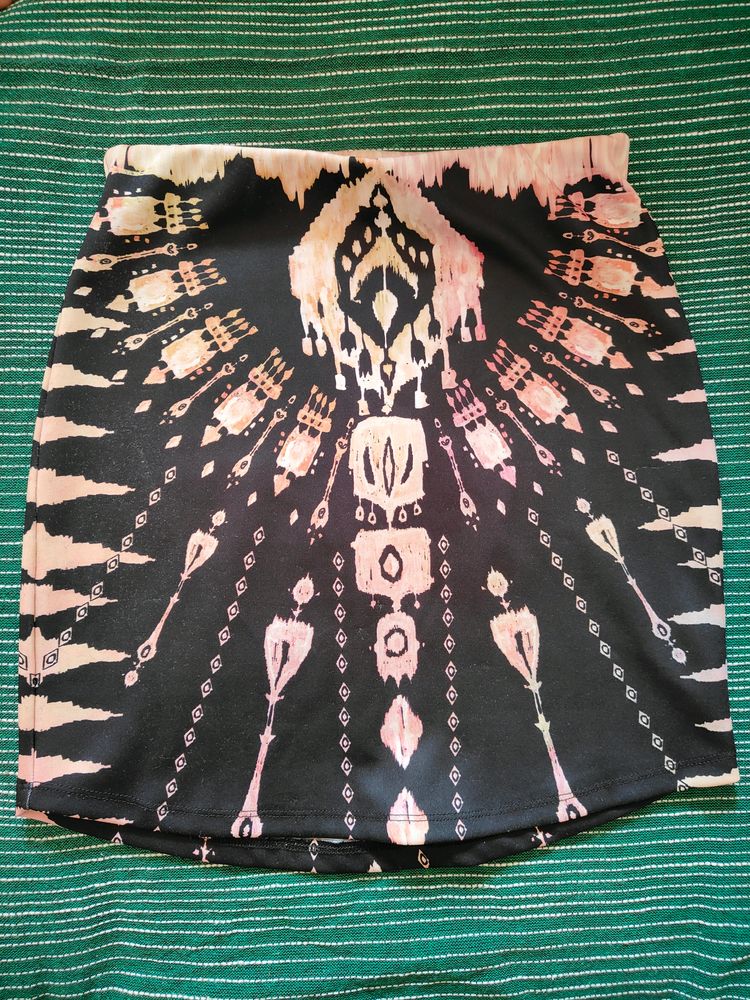 High Quality Branded Tribal Print Mini Skirt