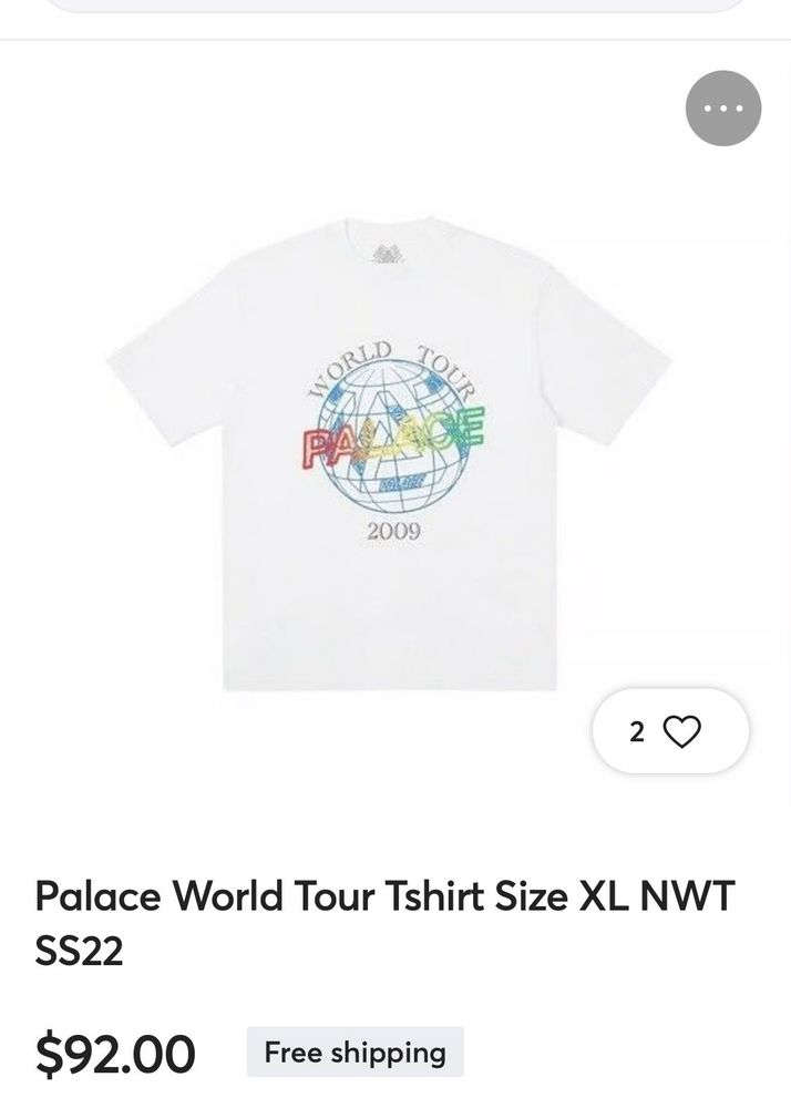Palace World Tour Tee 🌍(RARE)