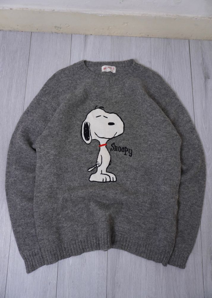 Snoopy Grey Pullover Sweater