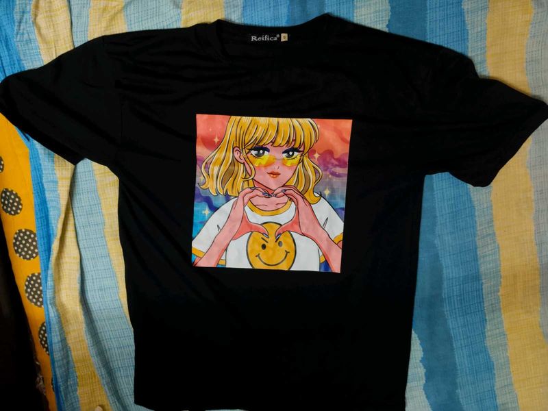 Women Oversized Printed Tshirt