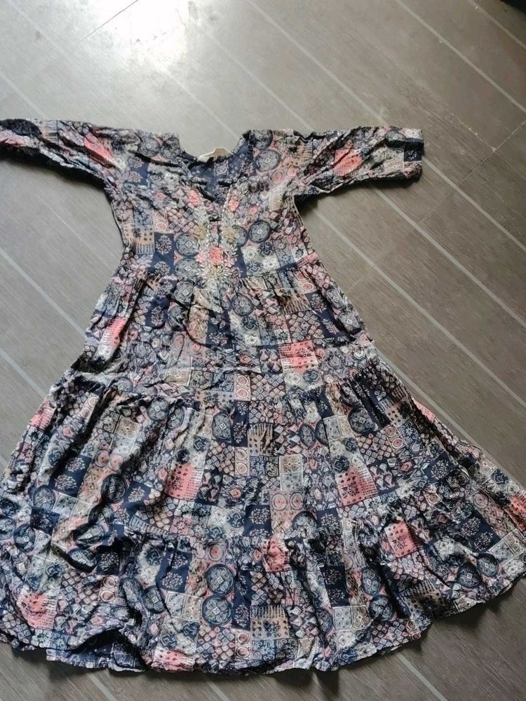 Patterned Casual Day Dress
