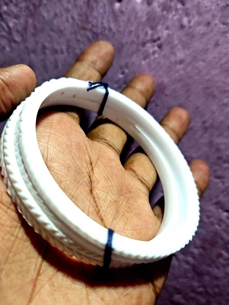 White Bangle Set