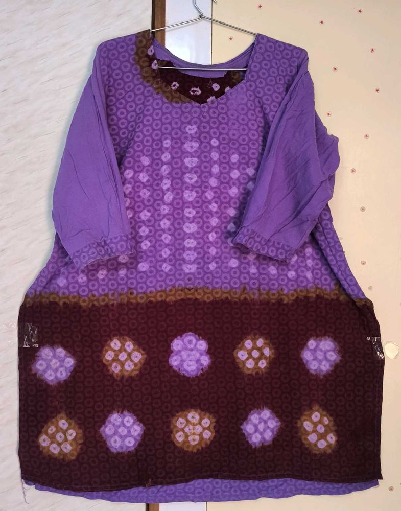 Bandhani Kurta+Dupatta🟪