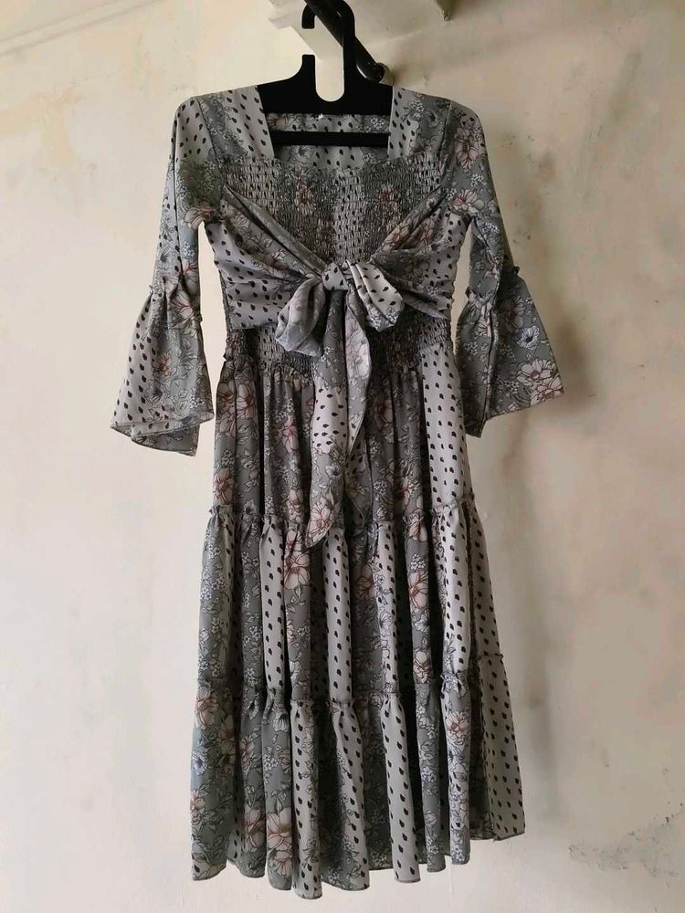 Floral Print Midi Dress