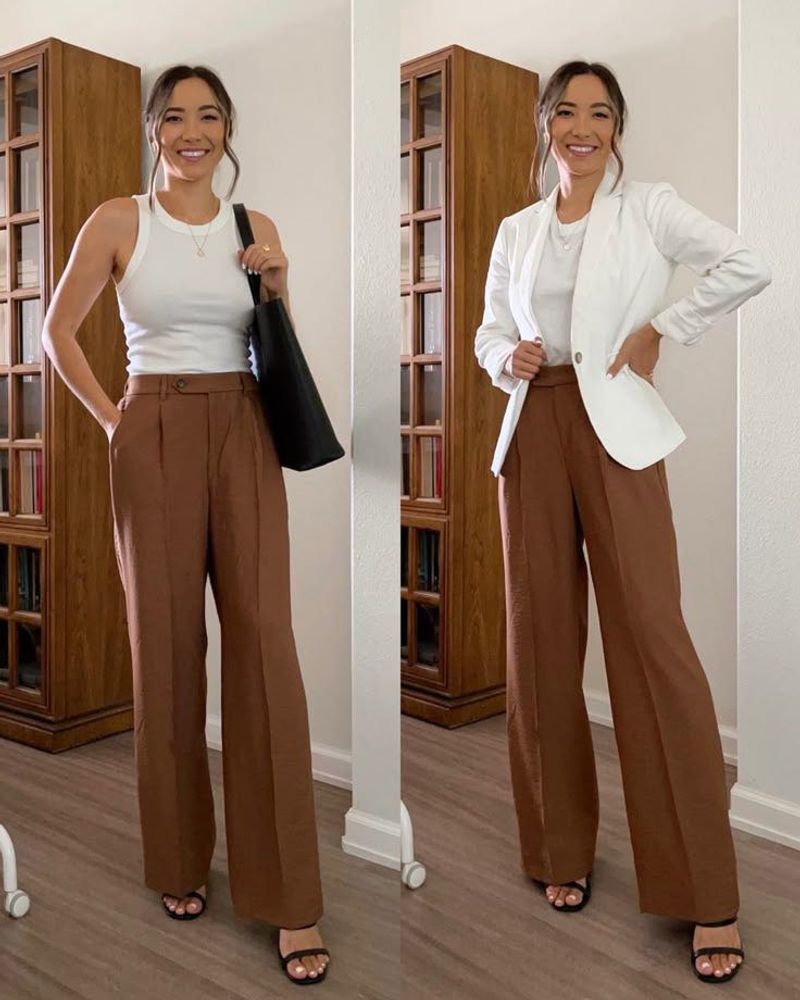 Vintage Pintresty Flared Trouser Pant