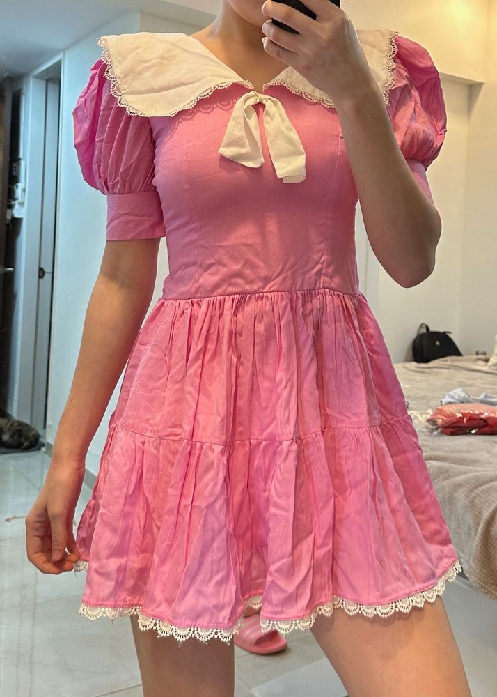 Pink Babydoll Dress XXS