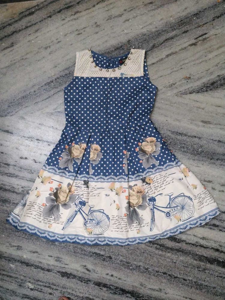 Cute Girls&#39; Polka Dot Dress