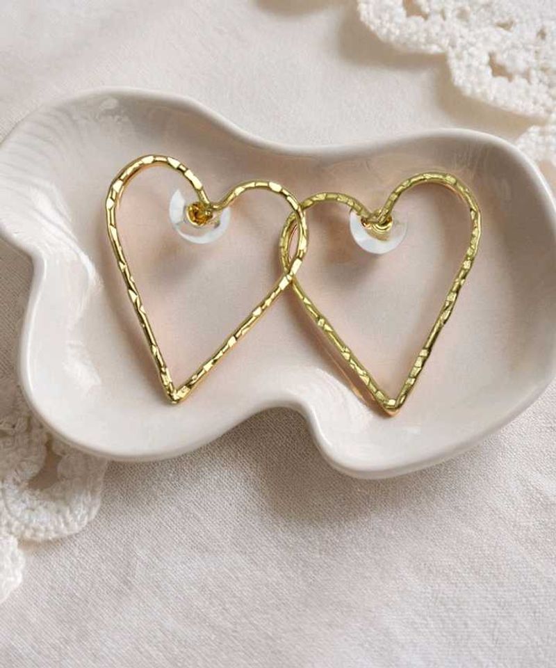 Heart Hoop Earrings