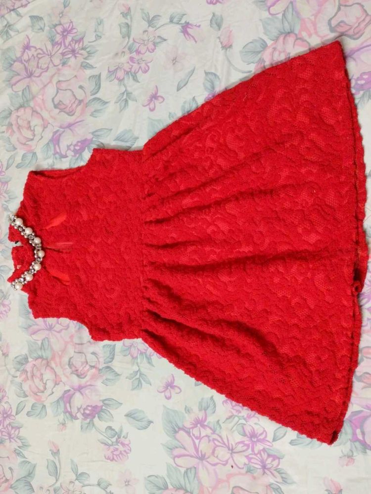 Red Flared One Piece ❤️