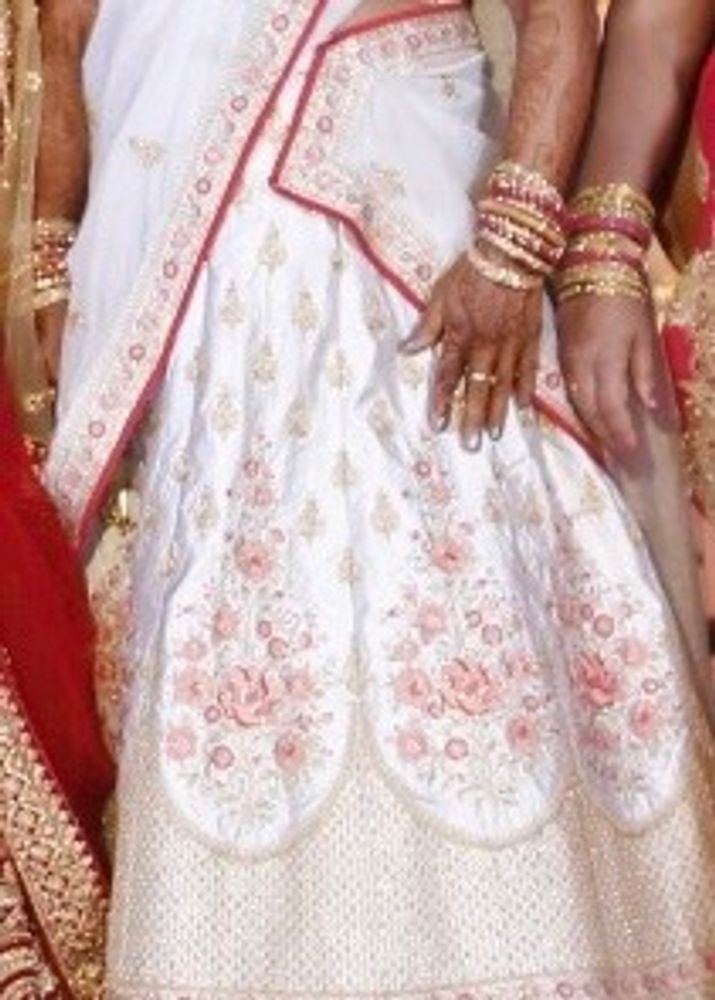 Elegant Silver Color Silk Blend Lehenga