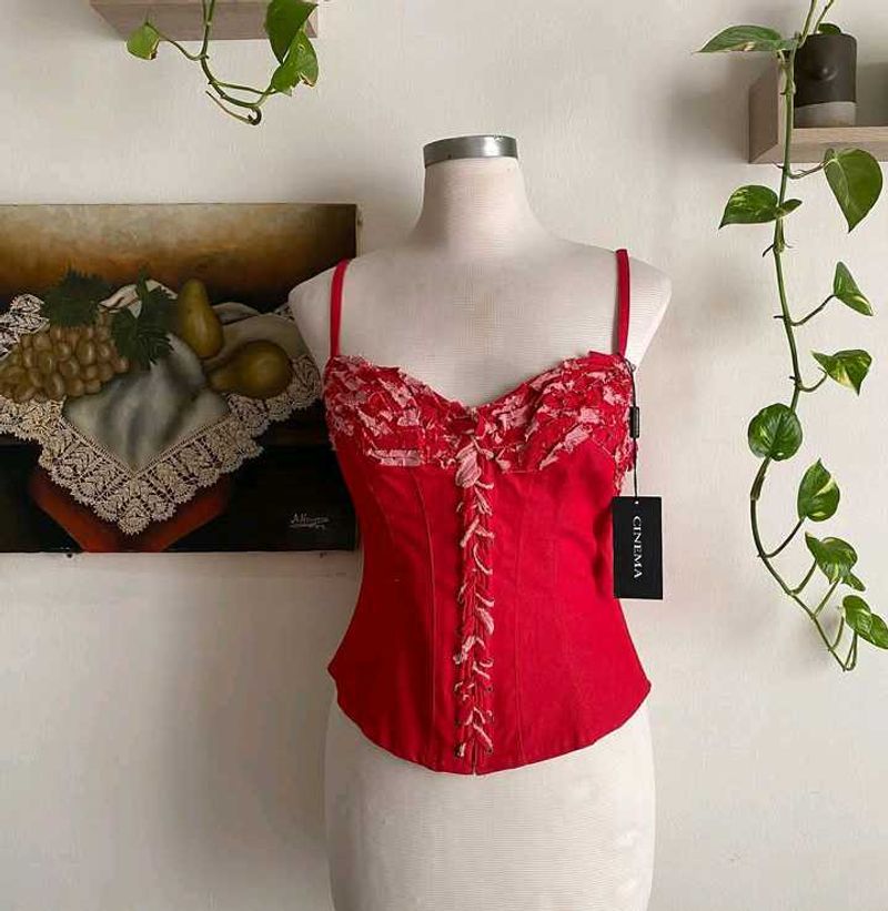 Red Corset Top