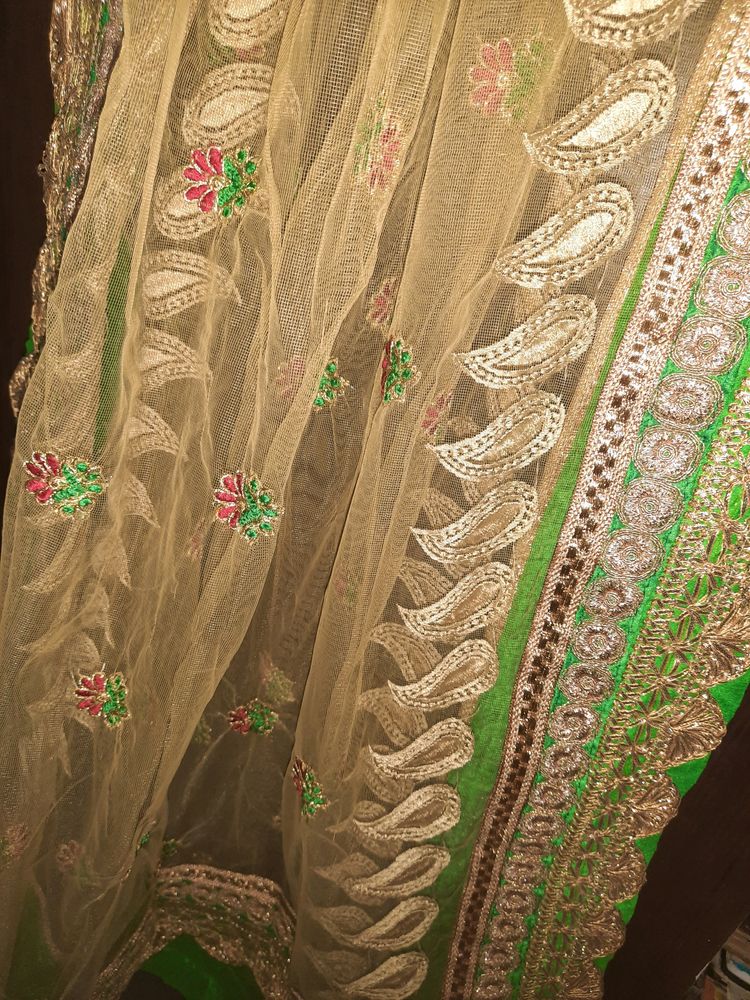 🧡Embroidery Net Duppatta.