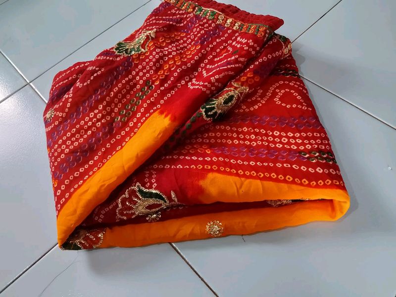 &#34;Pila Saree With Unstitched Blouse