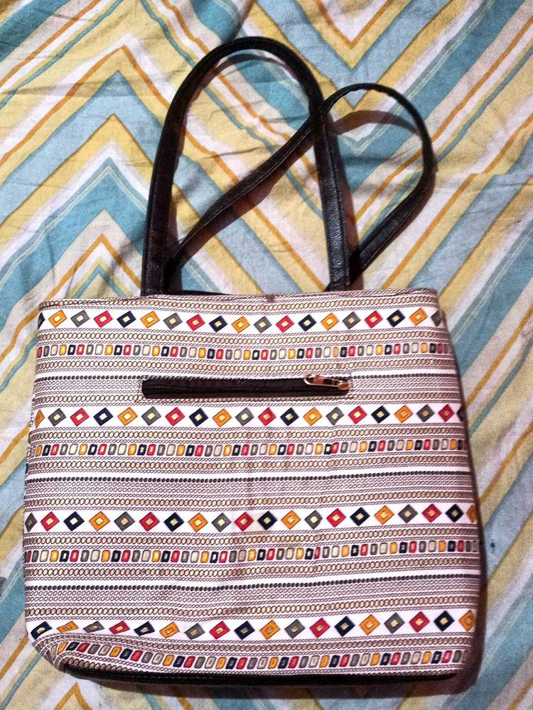 Patterned Tote Bag