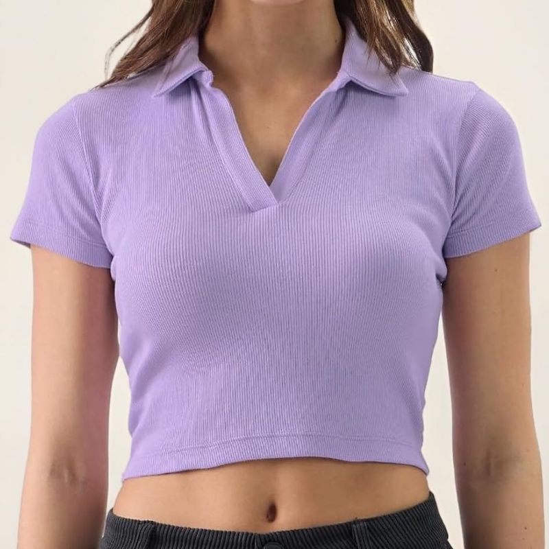 Lavender Polo Top