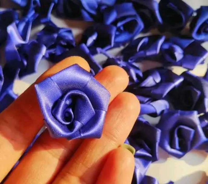 Handmade Ribbon Rose Usefull For Any Occasion
