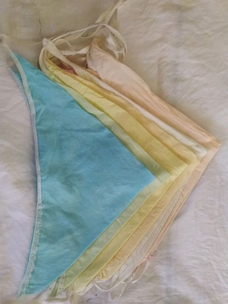 9 Different Colour Triangle Shaped Cotton Langots
