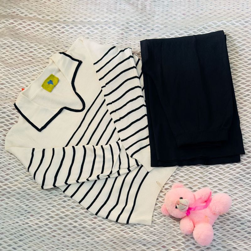 Striped Pajama Set