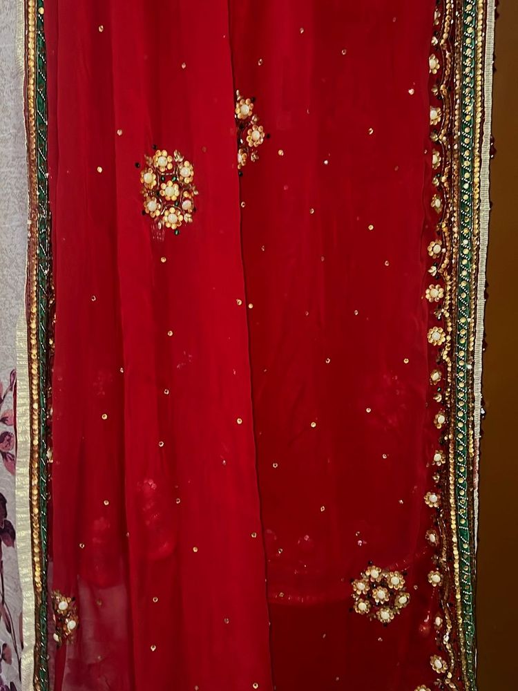 Red BRIDAL (DULHAN) Dupatta