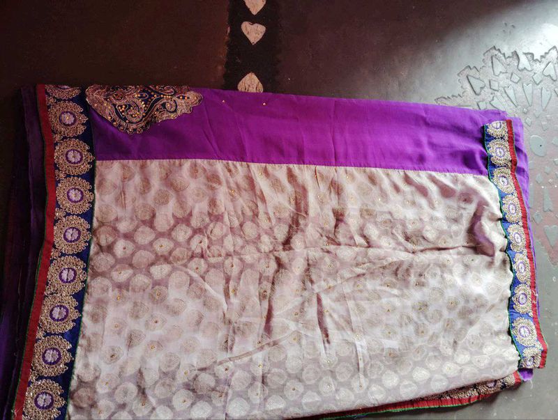 Elegant Purple Saree