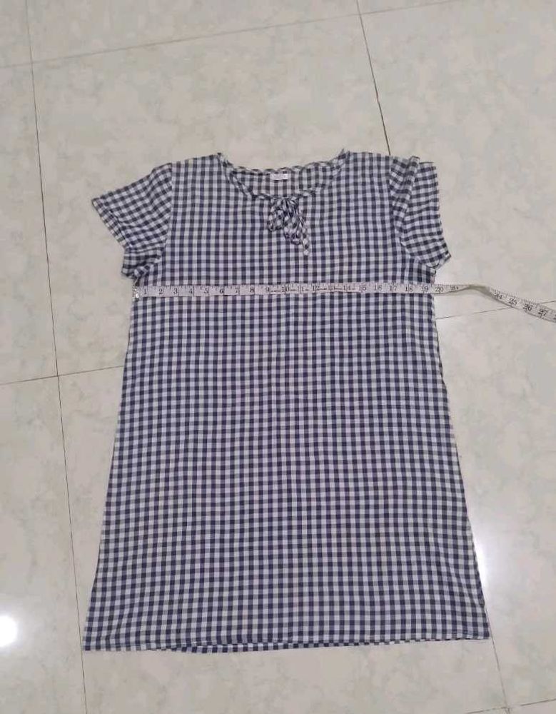 Gingham Checkered Top Bust 34,36